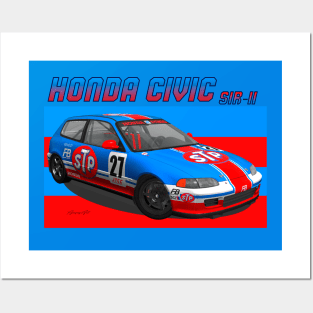 Honda Civic SiR-II STP Posters and Art